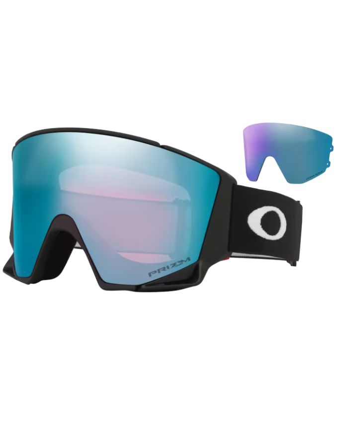 Oakley Flow Scape L Snow Goggles Matte Black | Prizm Sapphire & Iced Iridium